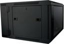 Rack 19" 6U, 60cm diepte, 2-delig, zwart