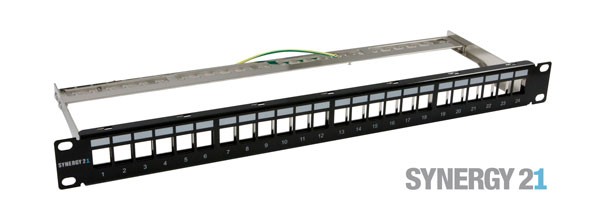 Patchpaneel 19" 24 poorten voor clickable connectoren