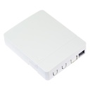 FiberTech wall outlet opbouw 2 poorten met splice cassette