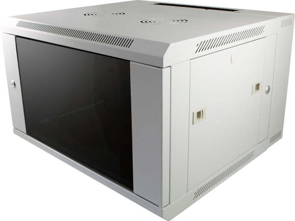 Rack 19" 15U, 60cm diepte, grijs, 2-delig