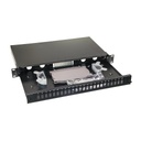 FiberTech patchpaneel 19" 24 poorten FTB04-1US-SC24-2C12