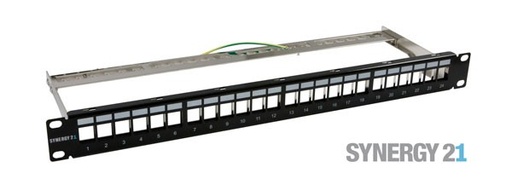 Patchpaneel 19" 24 poorten voor clickable connectoren