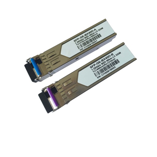 SFP Transceiver Pack 1Gb/s single mode LC BiDi (pair 1310/1490)