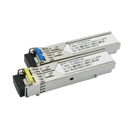 SFP Transceiver Pack 1Gb/s single mode LC BiDi (pair 1310/1550)