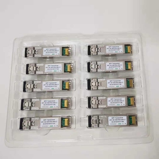 SFP+ Transceiver 10-pack 10Gb/s single mode LC BiDi 20km 1270/1330