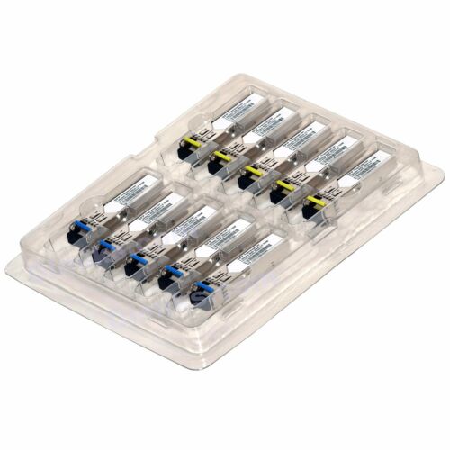 SFP Transceiver 10-pack 1Gb/s single mode LC BiDi 1310/1490
