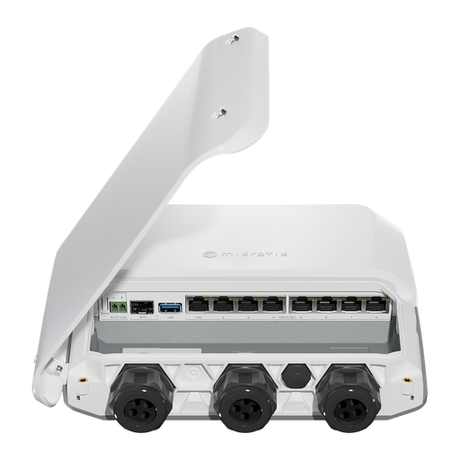 Mikrotik RB5009UPr+S+OUT 8x PoE in/out (2,5GbE + 7xGbE) + 10G SFP+ - Outdoor weatherproof IP66