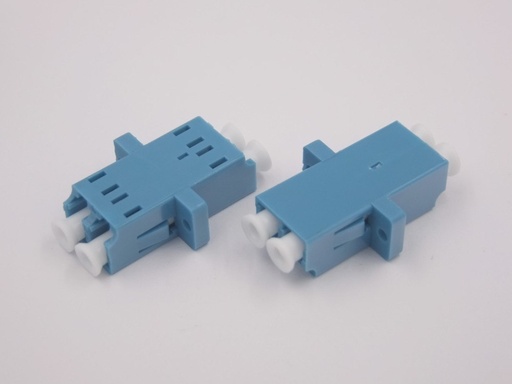 Adapter duplex LC-LC SM UPC (blauw volledig plastic)