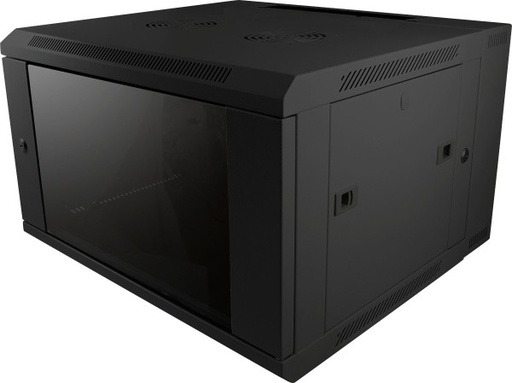 Rack 19" 6U, 60cm diepte, 2-delig, zwart